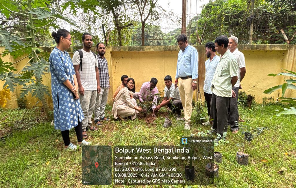 Tree Plantation in the Dairy & Poultry Farm Campus on 08.08.2025