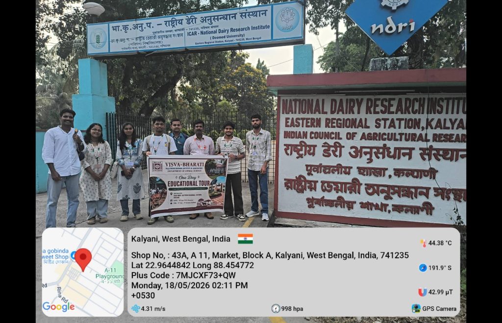 One-day educational visit to the goat farm of ICAR-National Dairy Research Institute, Eastern Regional Station on 18th May 2026 (Monday)