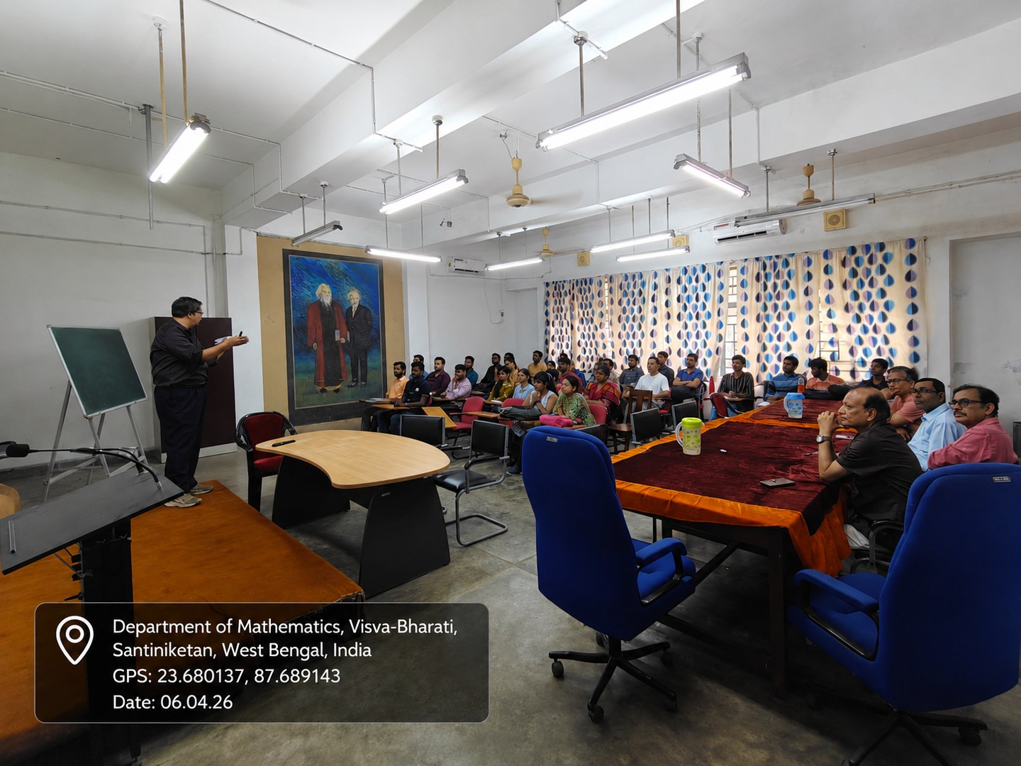 Additional seminar-room photograph from the departmental lecture on 6 April 2026.